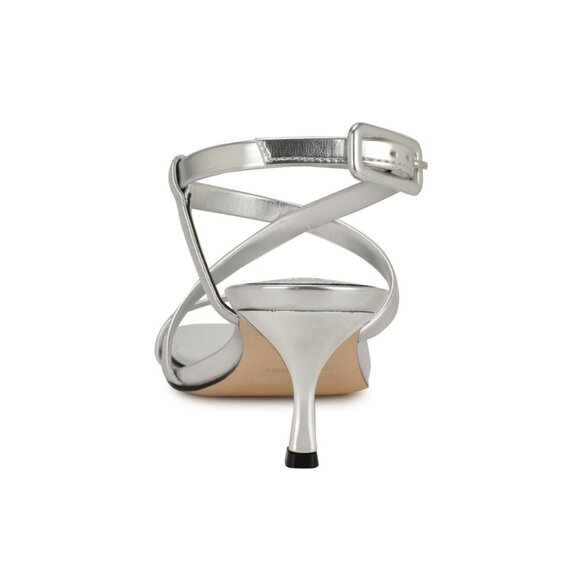 Nine West Women's Hanni Strappy Square Toe Kitten Heel Sandals - Picture 3 of 3